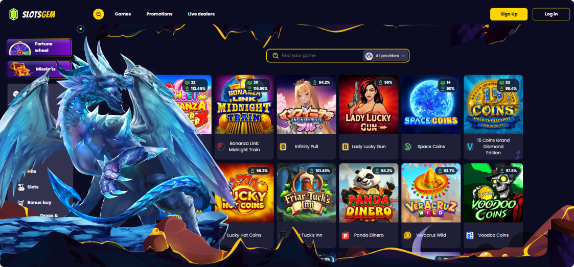 SlotsGem casino platform SlotsGem casino platform