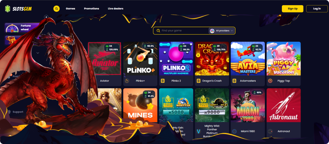 SlotsGem website SlotsGem website